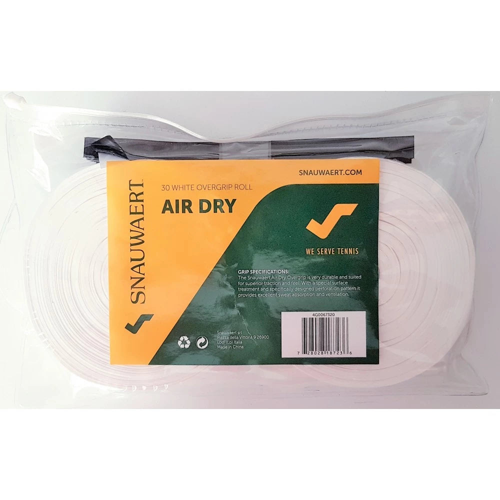 Air Dry White Overgrip-roll 30 pcs
